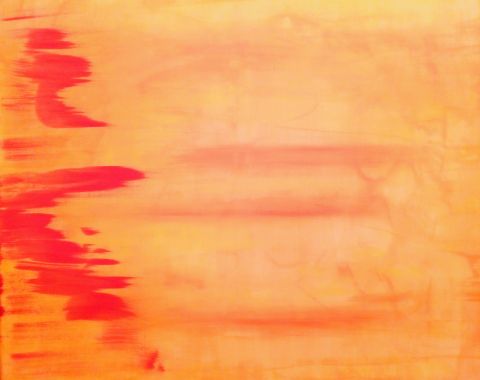 „orange“,
Acryl auf Leinwand, 90 x 110 cm