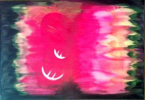 „Herzschlag“, Acryl auf Leinwand, 70 x 100 cm